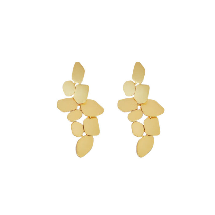 Gold Leaf Drop Earrings