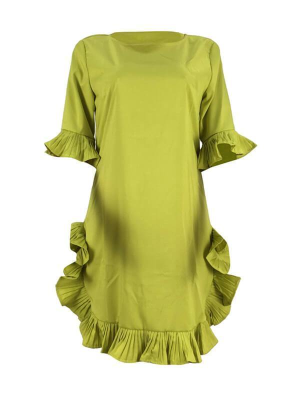 Beautiedoll Asymmetric Frilled Dress
