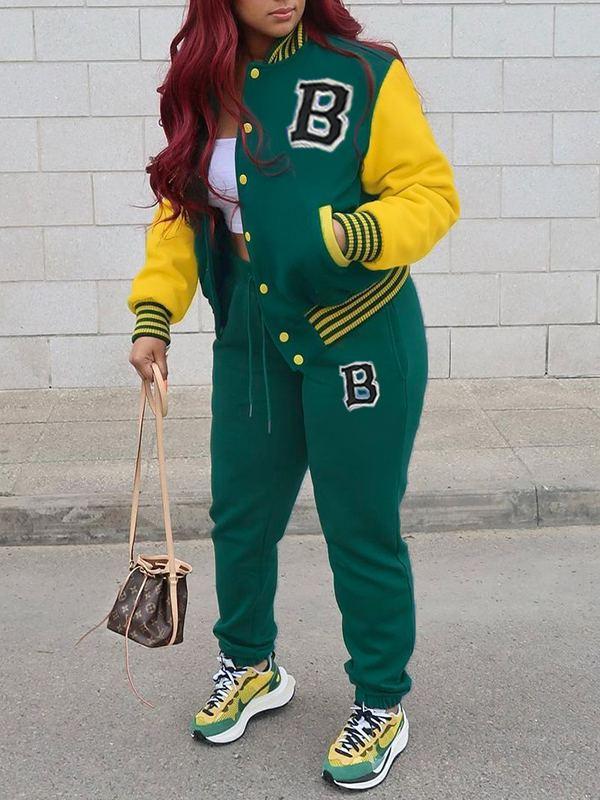 Beautiedoll Bomber Jacket & Jogger Pants Set