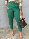 Beautiedoll Solid Belted Pants