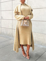 Beautiedoll Fuzzy Cardigan & Dress Set