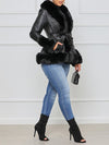Faux Fur & Faux Leather Jacket