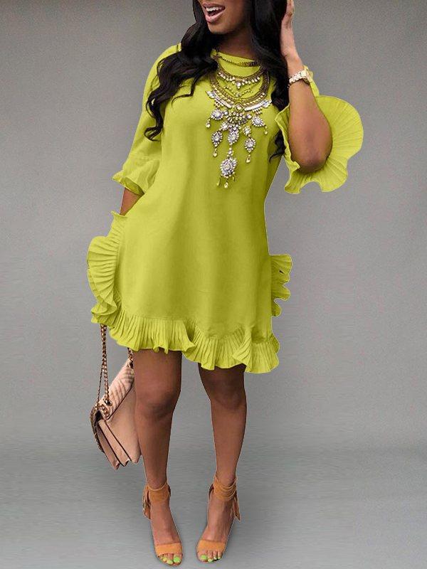 Beautiedoll Asymmetric Frilled Dress