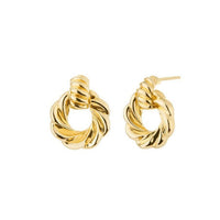 Twisted Rope Hoop Earrings