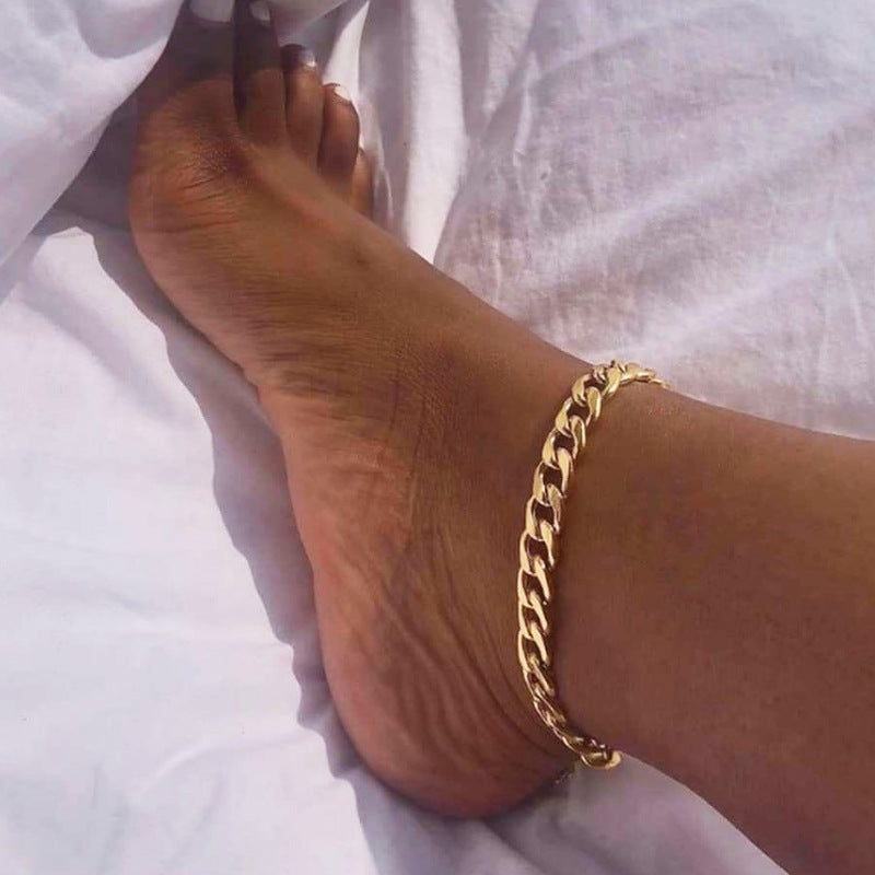 Waterproof Cuban Anklet