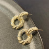 Twisted Rope Hoop Earrings